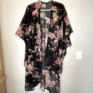 NWOT Rachel Roy Chiffon Kimono Top - L